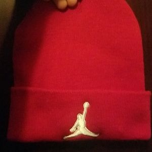 Red Jordan beanie